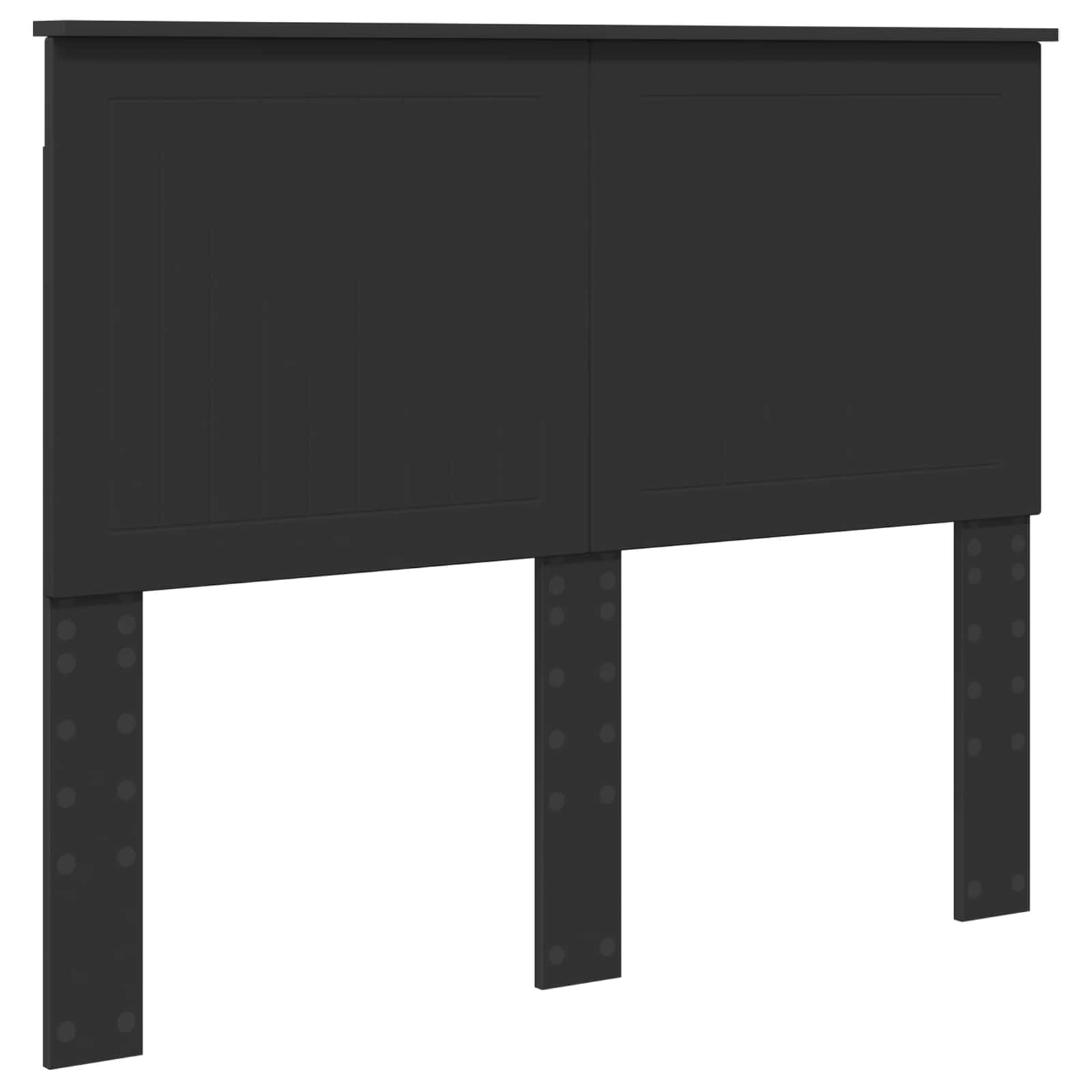 vidaXL Ramka łóżka Czarny 120 x 190 cm Lite drewno sosnowe