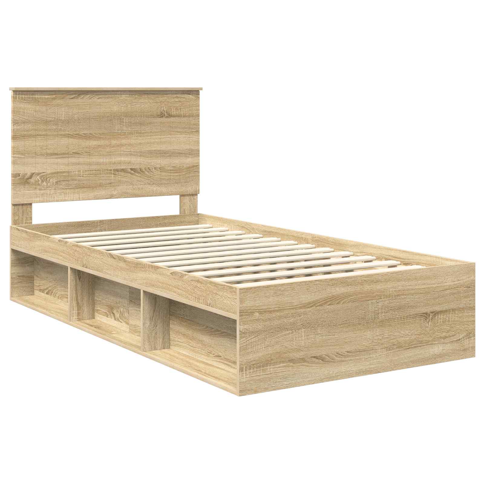 vidaXL Ramka łóżka Sonoma 100 x 200 cm Lite drewno sosnowe