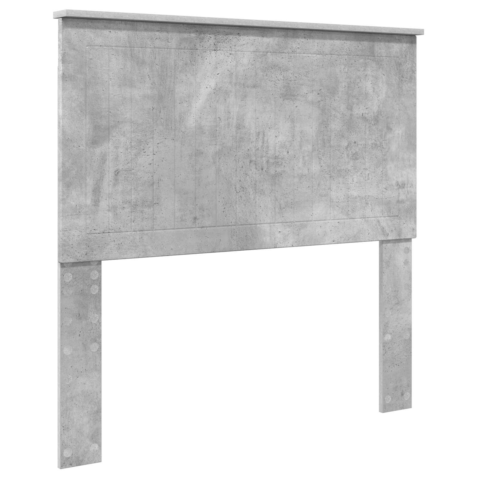 vidaXL Ramka łóżka Szary beton 100 x 200 cm Lite drewno sosnowe
