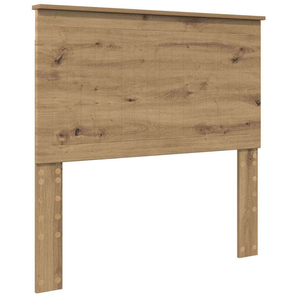 vidaXL Ramka łóżka Dąb rzemieślniczy 100 x 200 cm Lite drewno sosnowe
