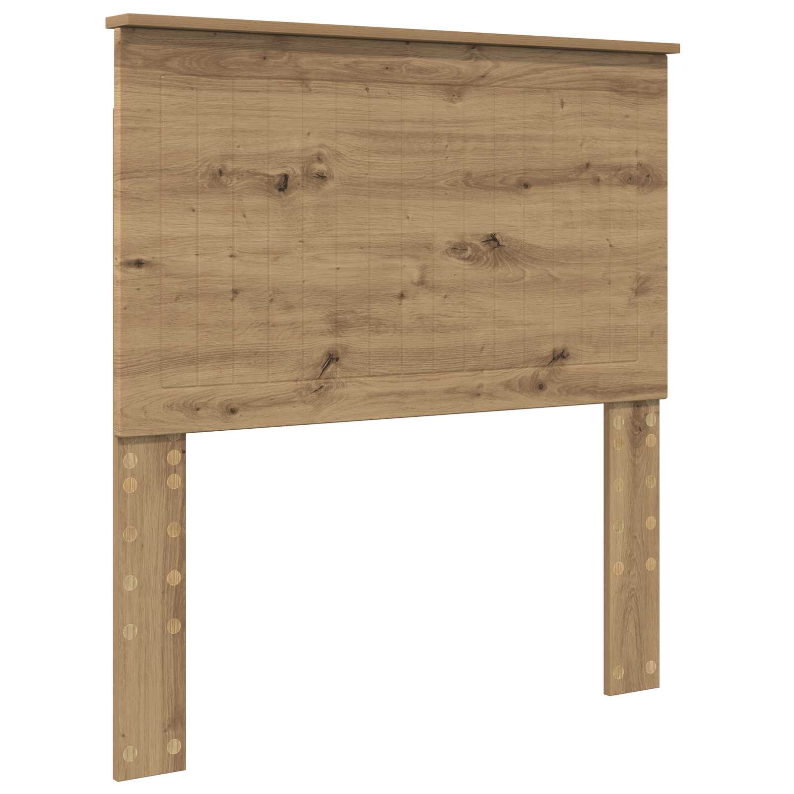 vidaXL Ramka łóżka Dąb rzemieślniczy 90 x 200 cm Lite drewno sosnowe