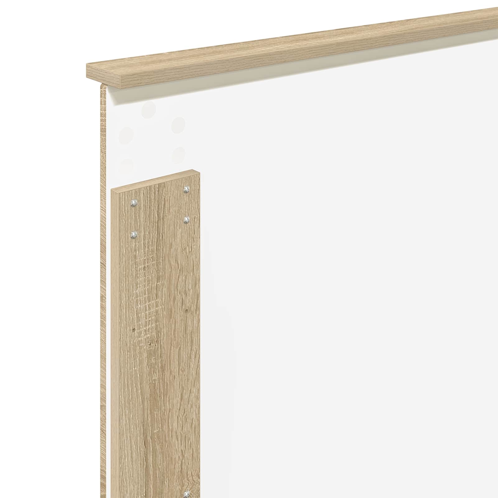 vidaXL Ramka łóżka Dąb Sonoma 75 x 190 cm Lite drewno sosnowe
