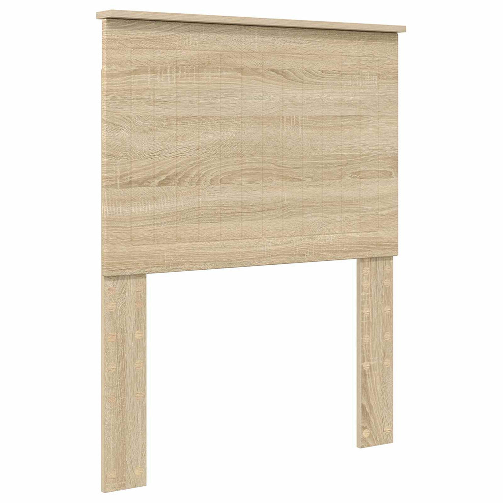 vidaXL Ramka łóżka Dąb Sonoma 75 x 190 cm Lite drewno sosnowe