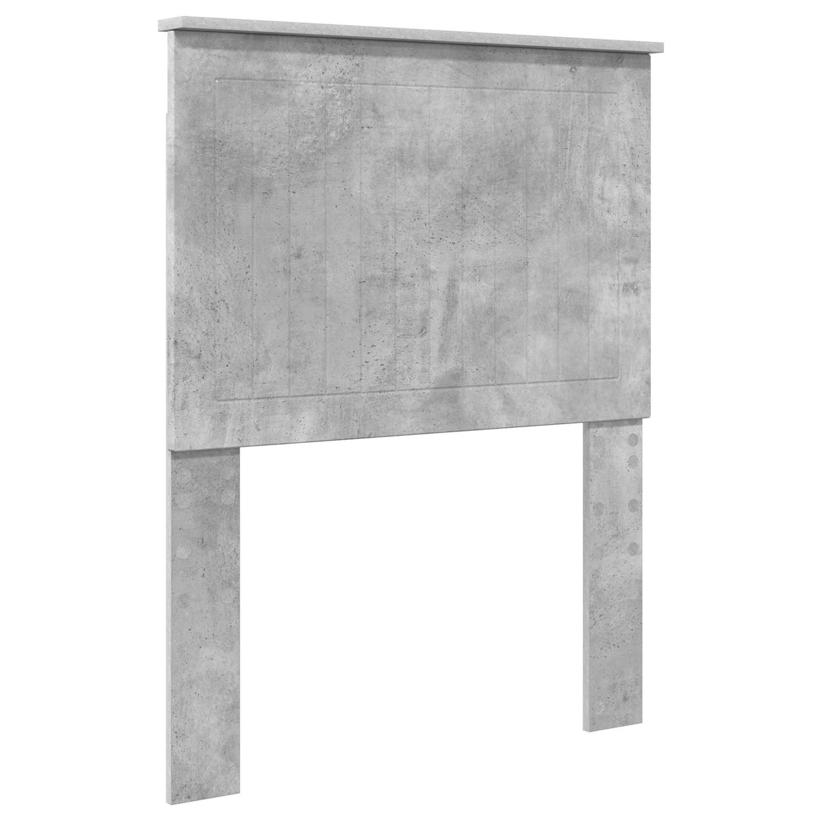 vidaXL Ramka łóżka Szary beton 75 x 190 cm Lite drewno sosnowe