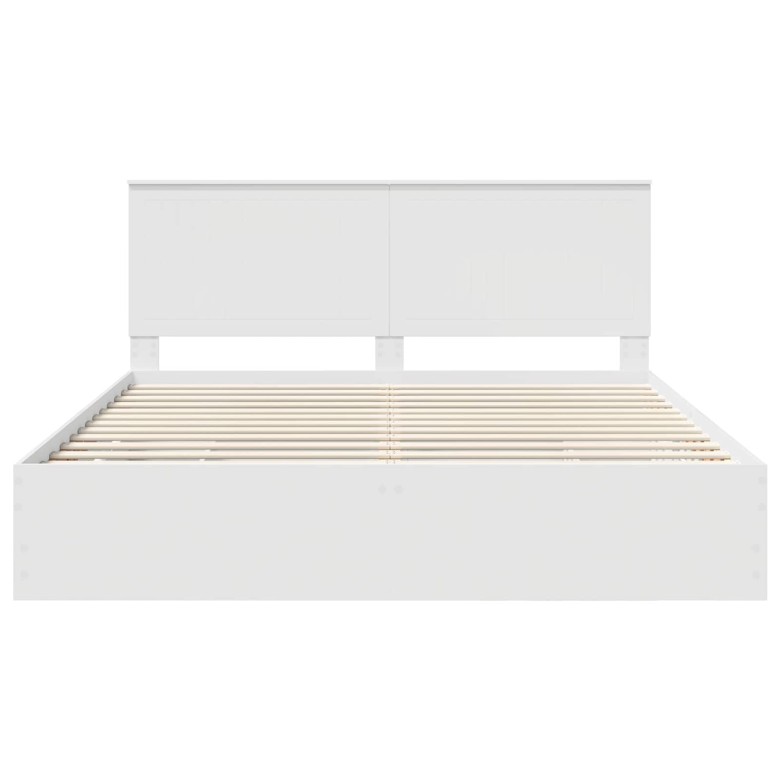 vidaXL Ramka łóżka z szufladą Biały 180 x 200 cm Drewno inżynieryjne