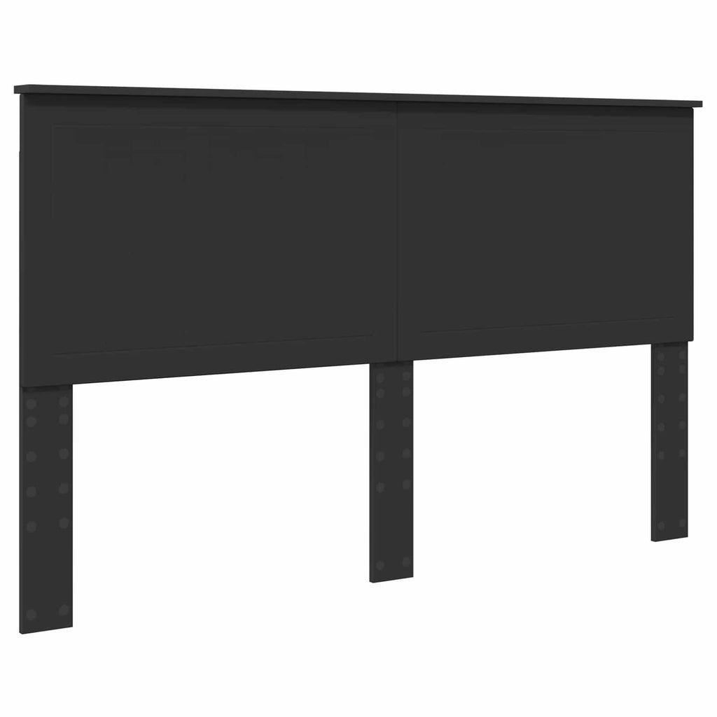 vidaXL Ramka łóżka z szufladą Czarny 160 x 200 cm Drewno inżynieryjne