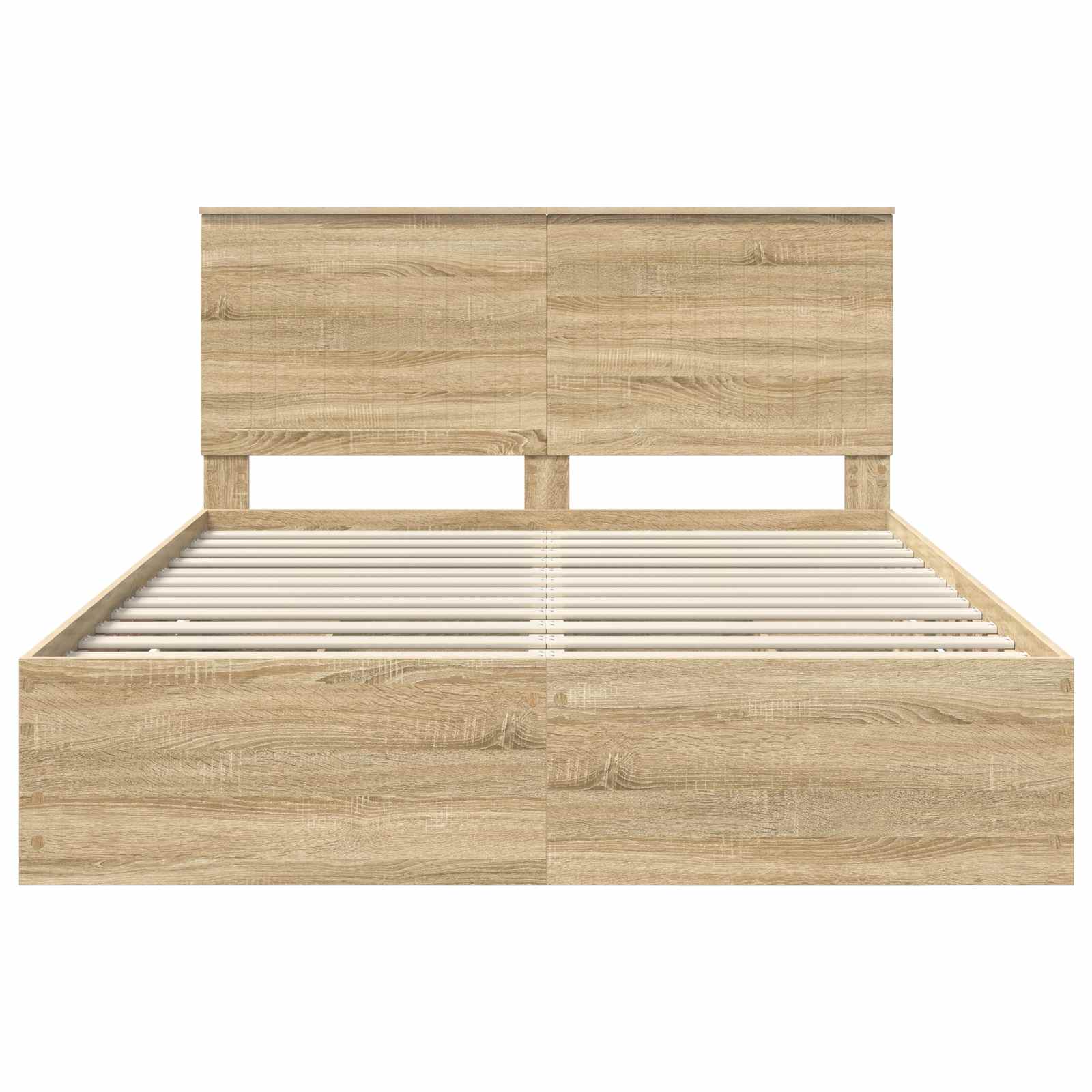 vidaXL Ramka łóżka Dąb Sonoma 150 x 200 cm Drewno inżynieryjne