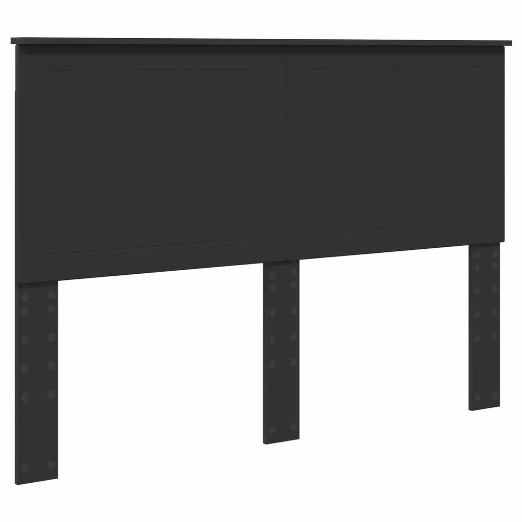 vidaXL Ramka łóżka z szufladą Czarny 140 x 200 cm Drewno inżynieryjne