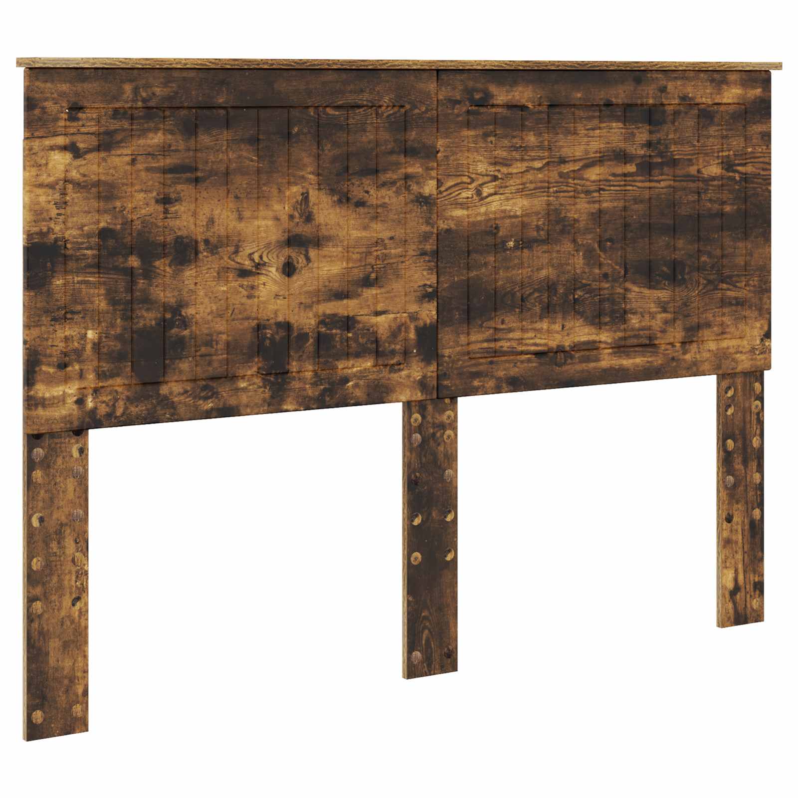 vidaXL Ramka łóżka Dąb wędzony 140 x 200 cm Drewno inżynieryjne