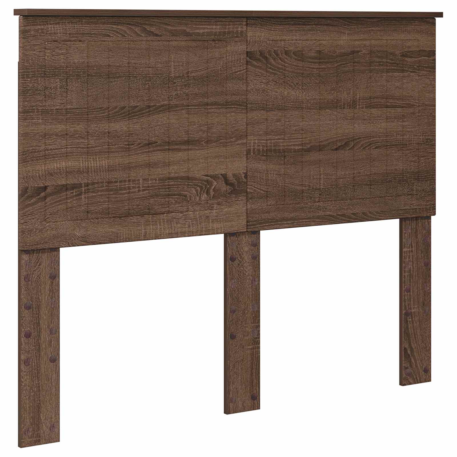vidaXL Ramka łóżka Brązowy dąb 135 x 190 cm Drewno inżynieryjne
