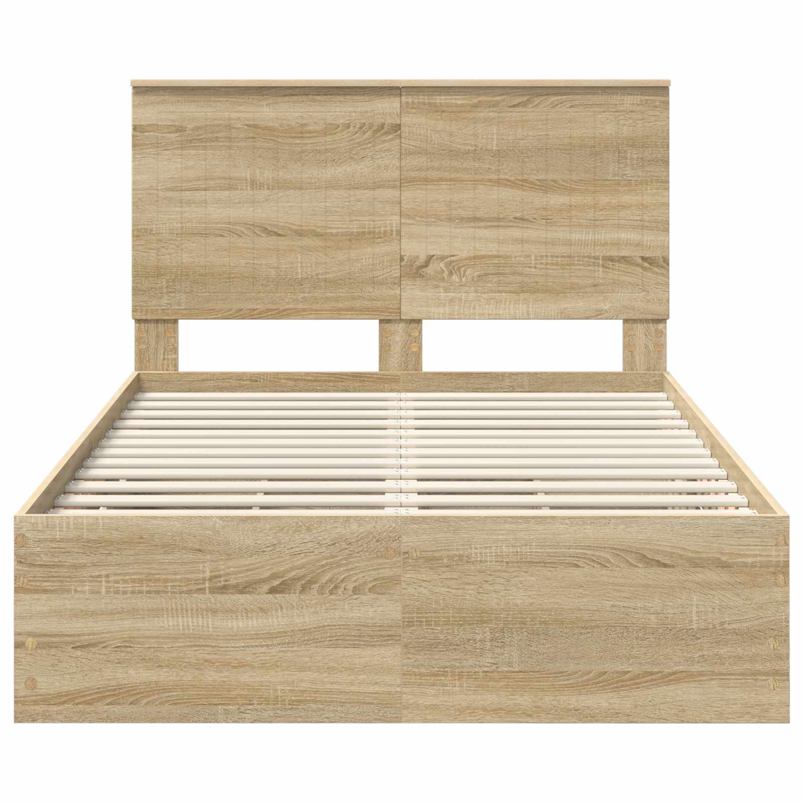 vidaXL Ramka łóżka Dąb Sonoma 120 x 200 cm Drewno inżynieryjne