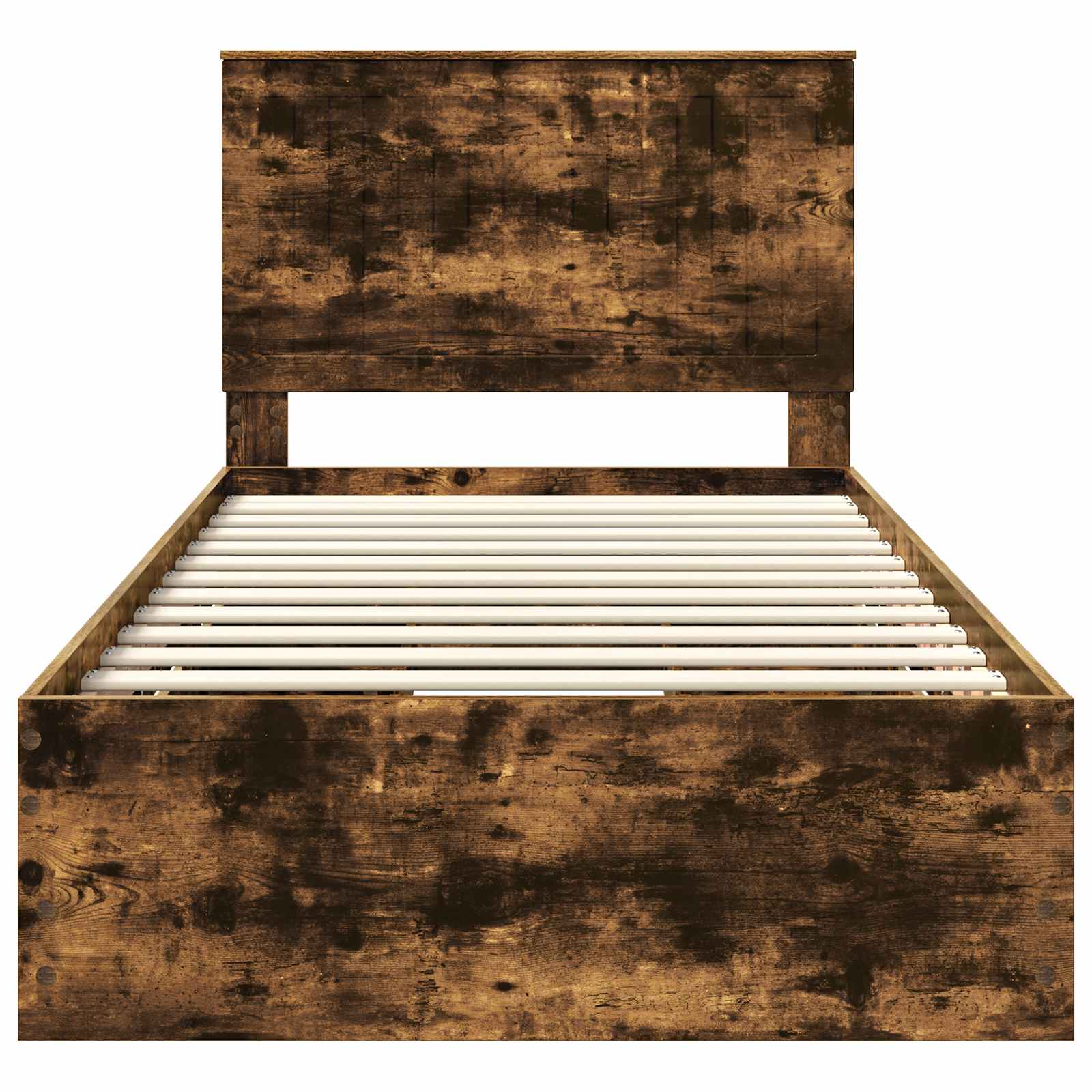 vidaXL Ramka łóżka Dąb wędzony 100 x 200 cm Drewno inżynieryjne