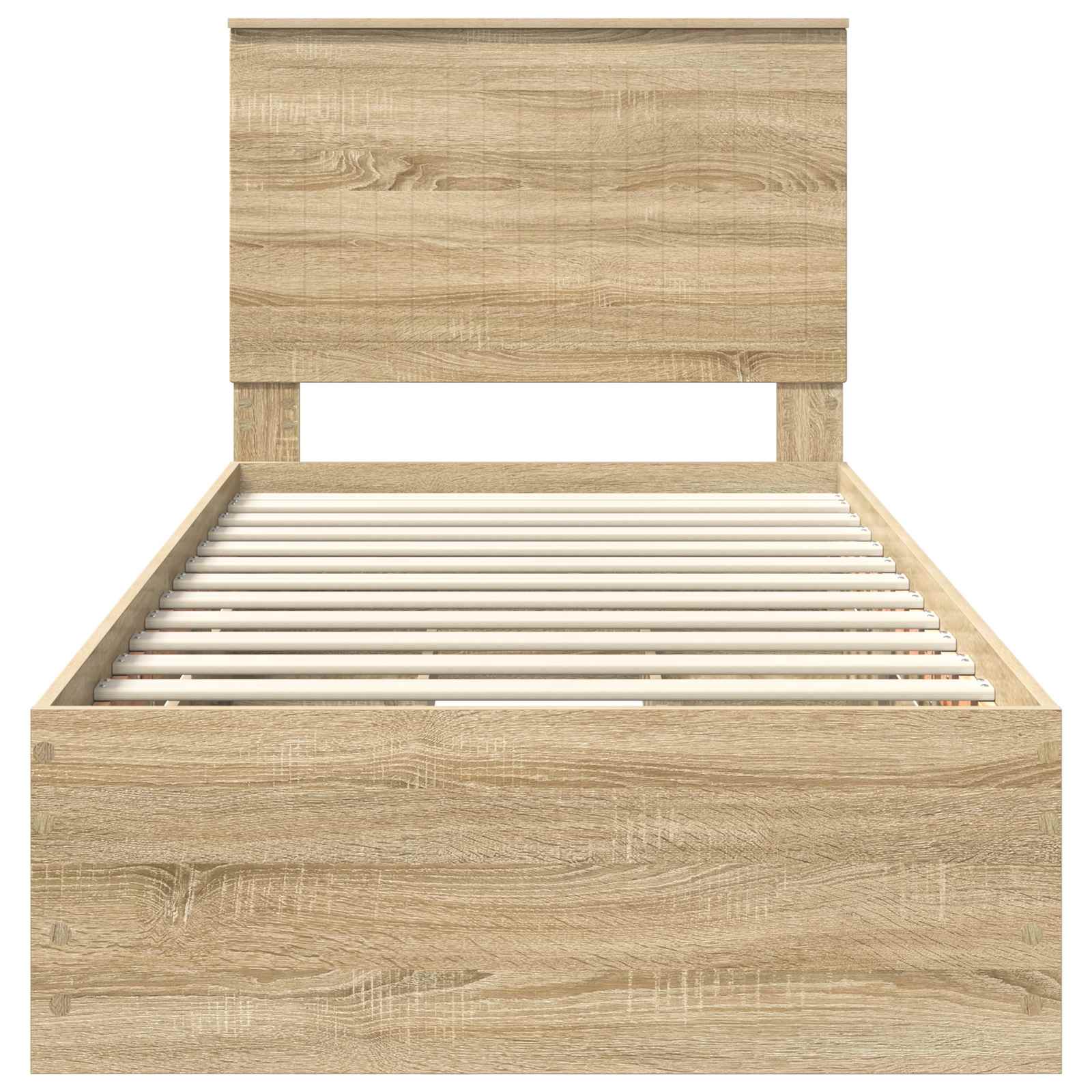vidaXL Ramka łóżka Dąb Sonoma 90 x 200 cm Drewno inżynieryjne