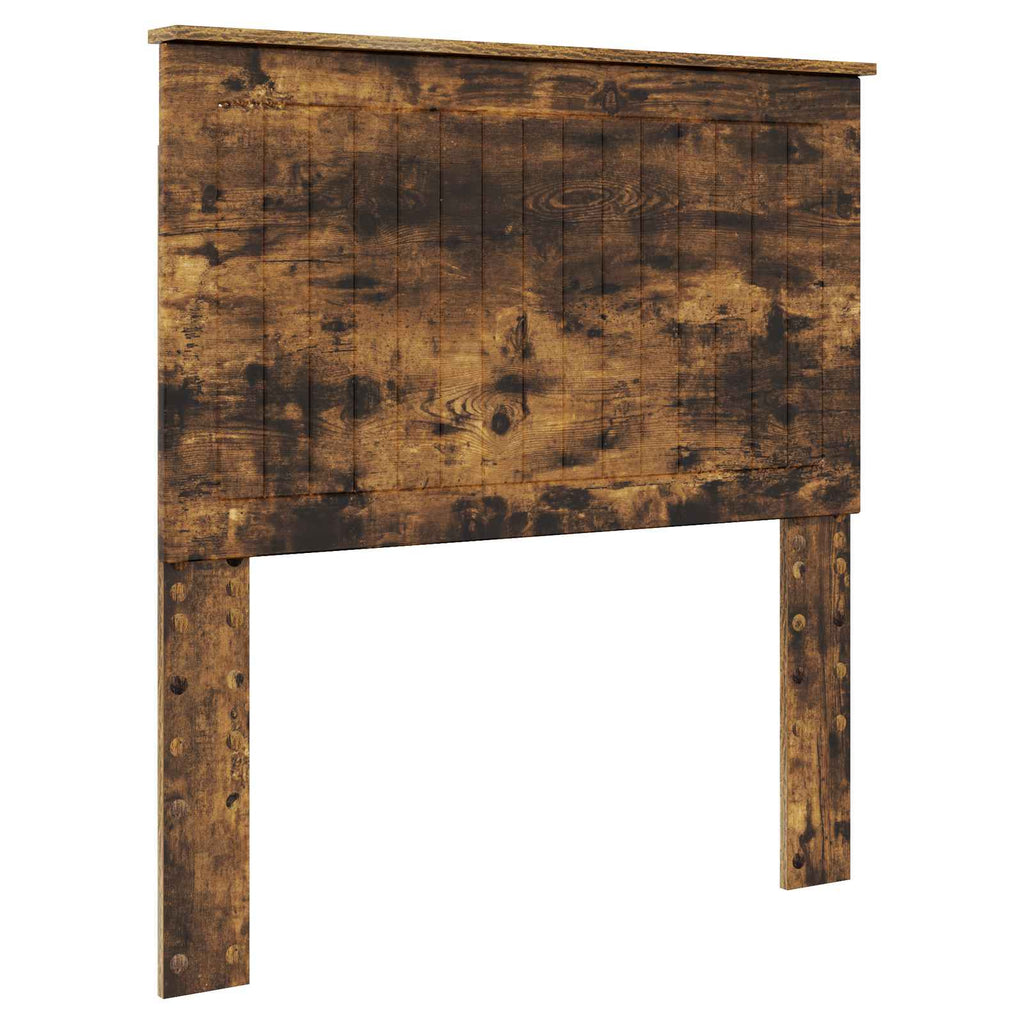 vidaXL Ramka łóżka Dąb wędzony 90 x 190 cm Drewno inżynieryjne