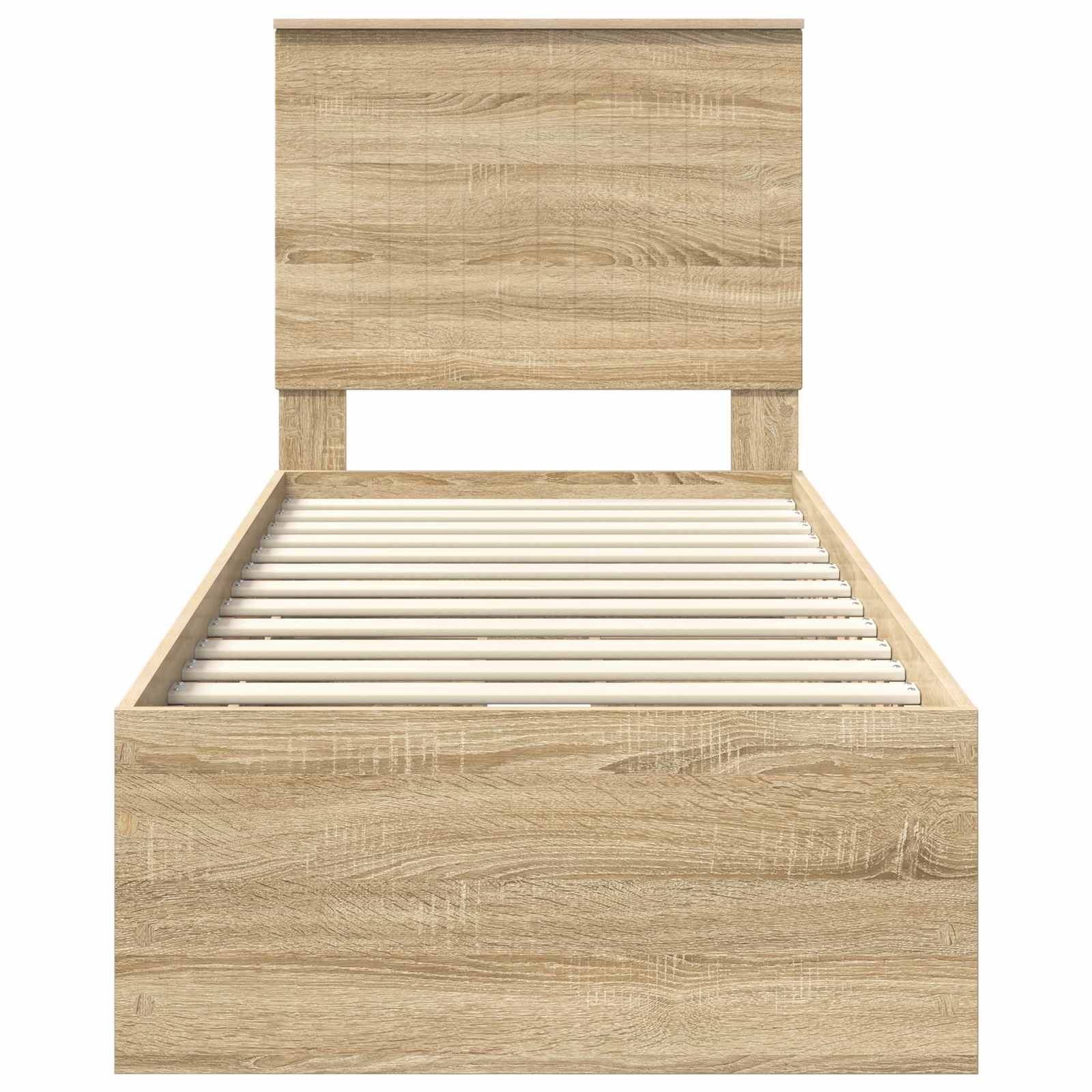 vidaXL Ramka łóżka Dąb Sonoma 75 x 190 cm Drewno inżynieryjne