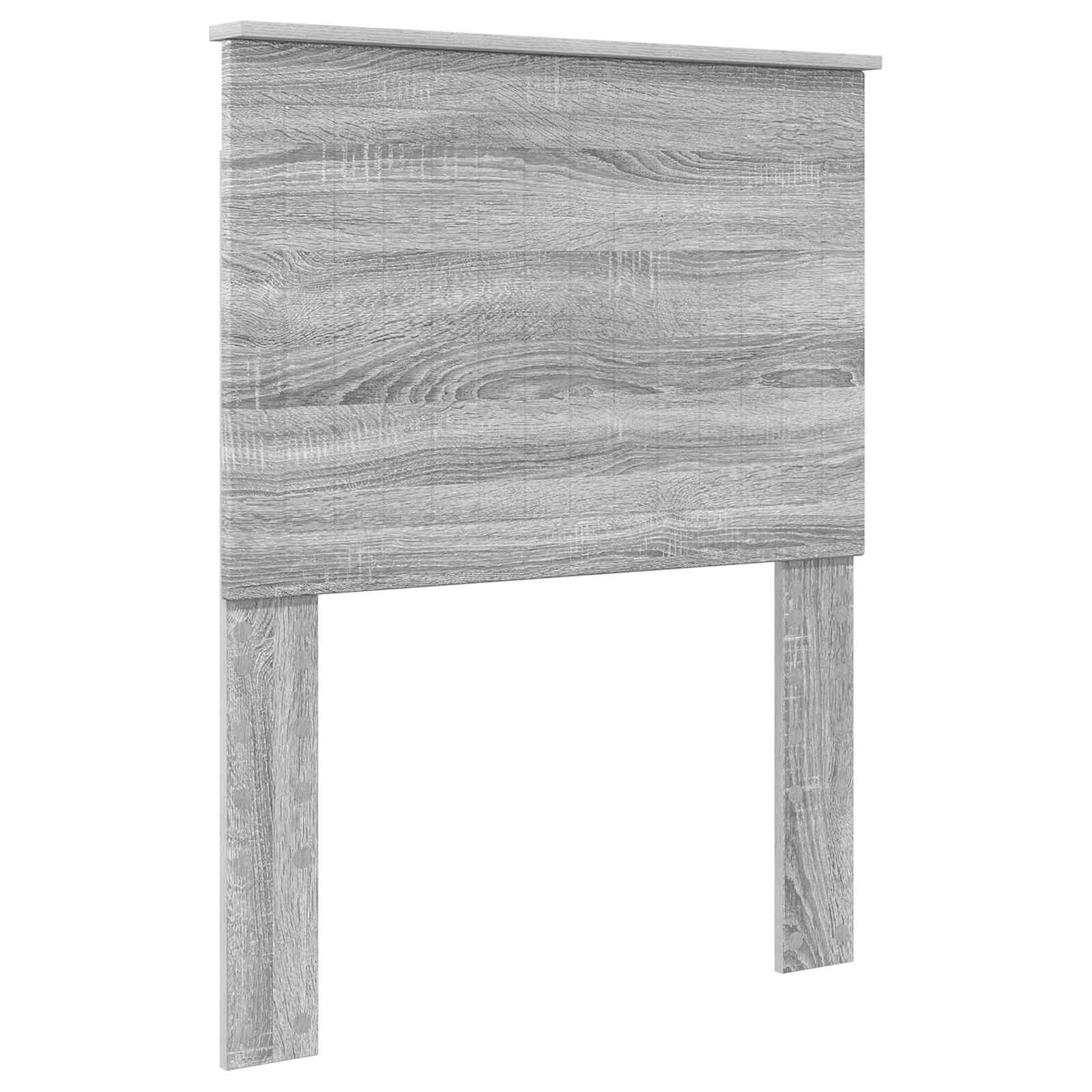 vidaXL Łóżko z miejscem do przechowywania Szary Sonoma 75 x 190 cm