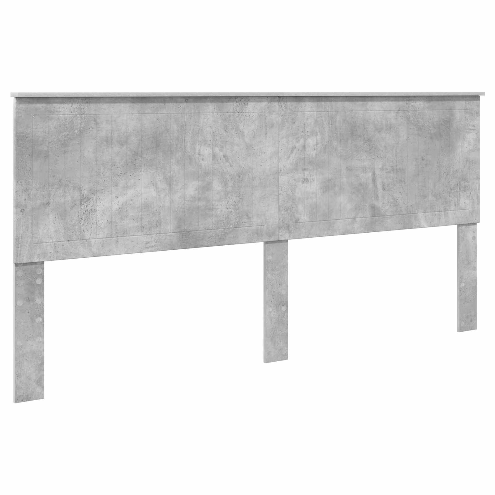 vidaXL Ramka łóżka Betonowy szary 200 x 200 cm Materiał drewnopochodny