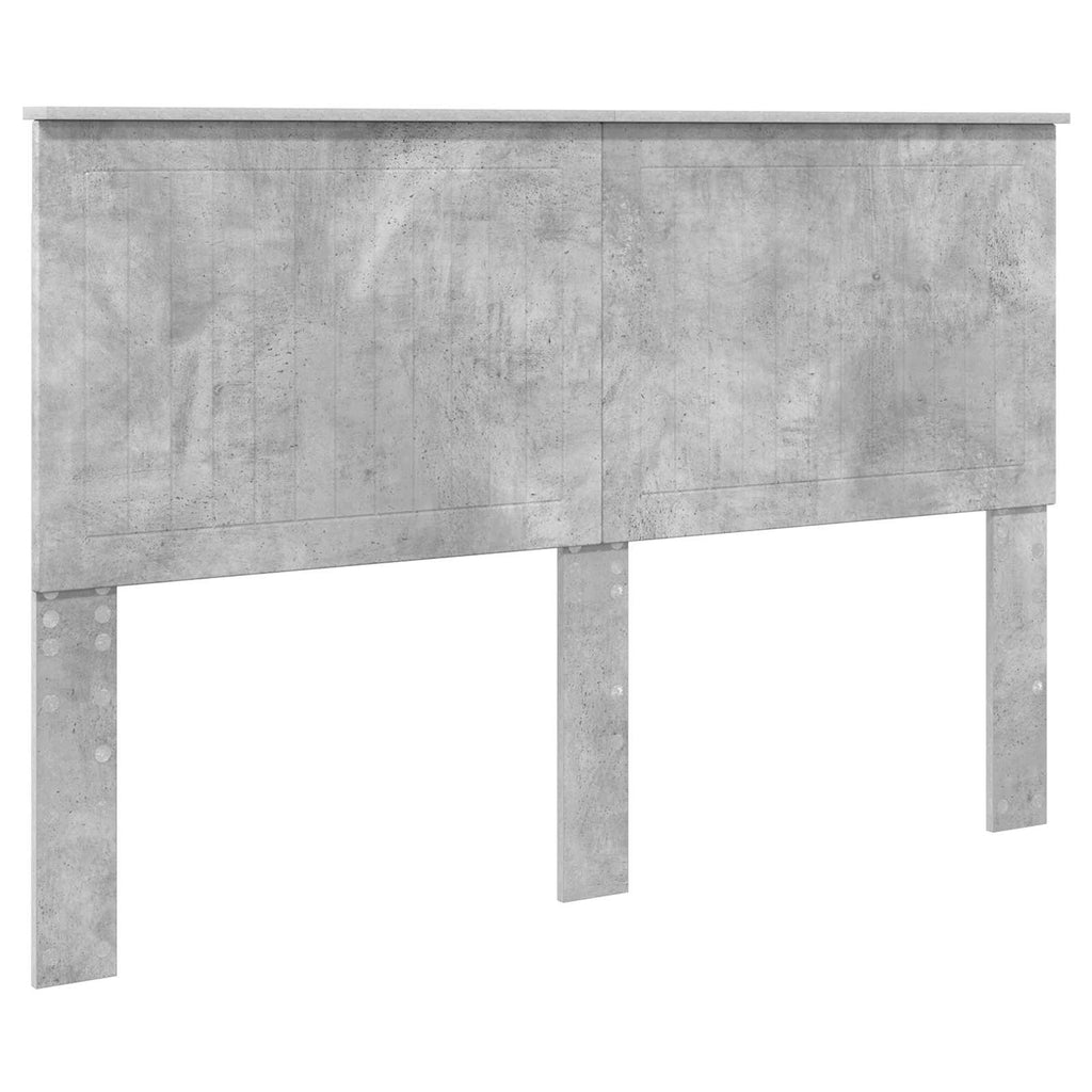vidaXL Ramka łóżka Betonowy szary 150 x 200 cm Materiał drewnopochodny
