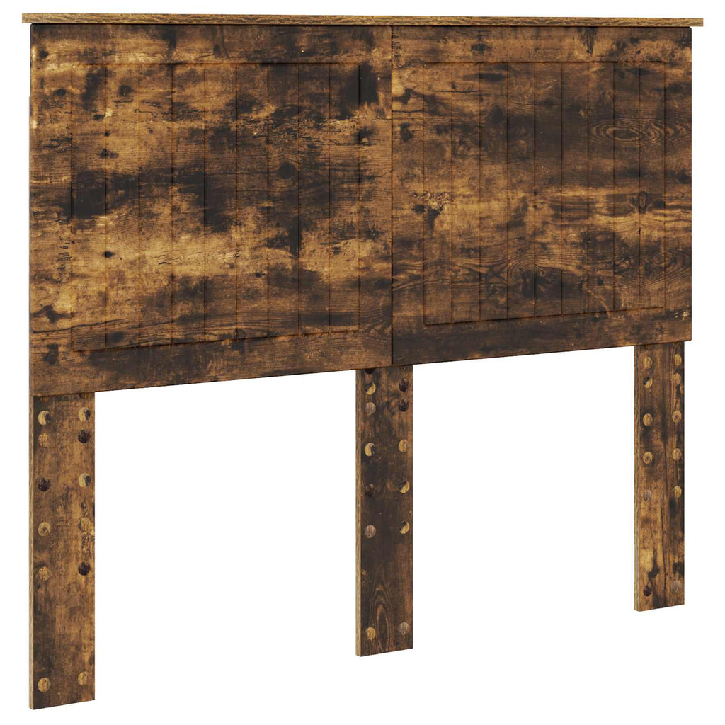 vidaXL Ramka łóżka Dąb wędzony 135 x 190 cm Materiał drewnopochodny