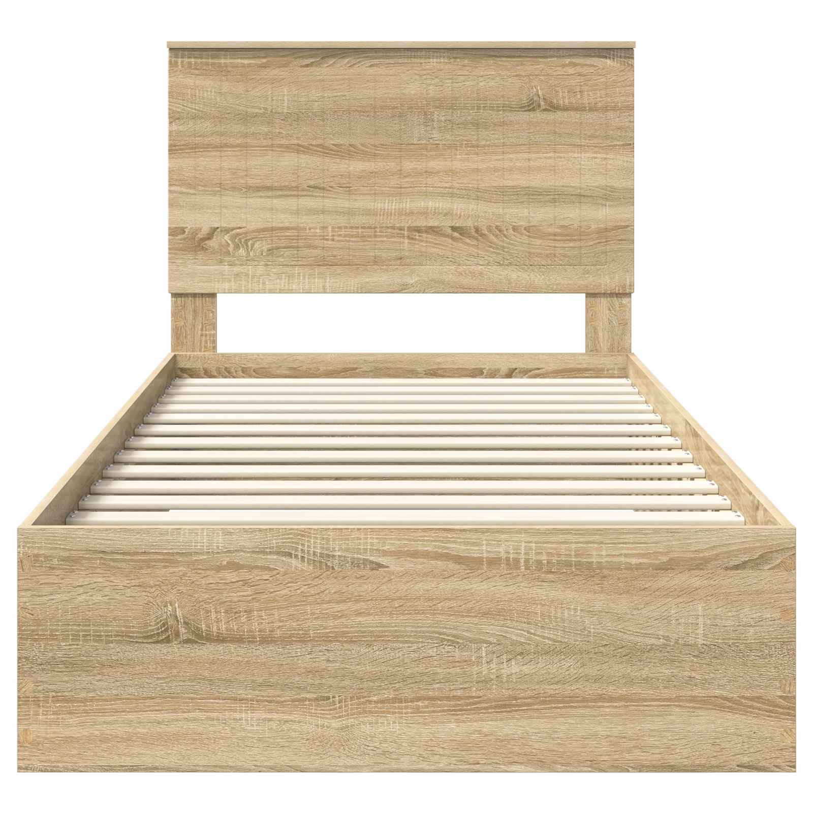 vidaXL Ramka łóżka Dąb Sonoma 100 x 200 cm Materiał drewnopochodny