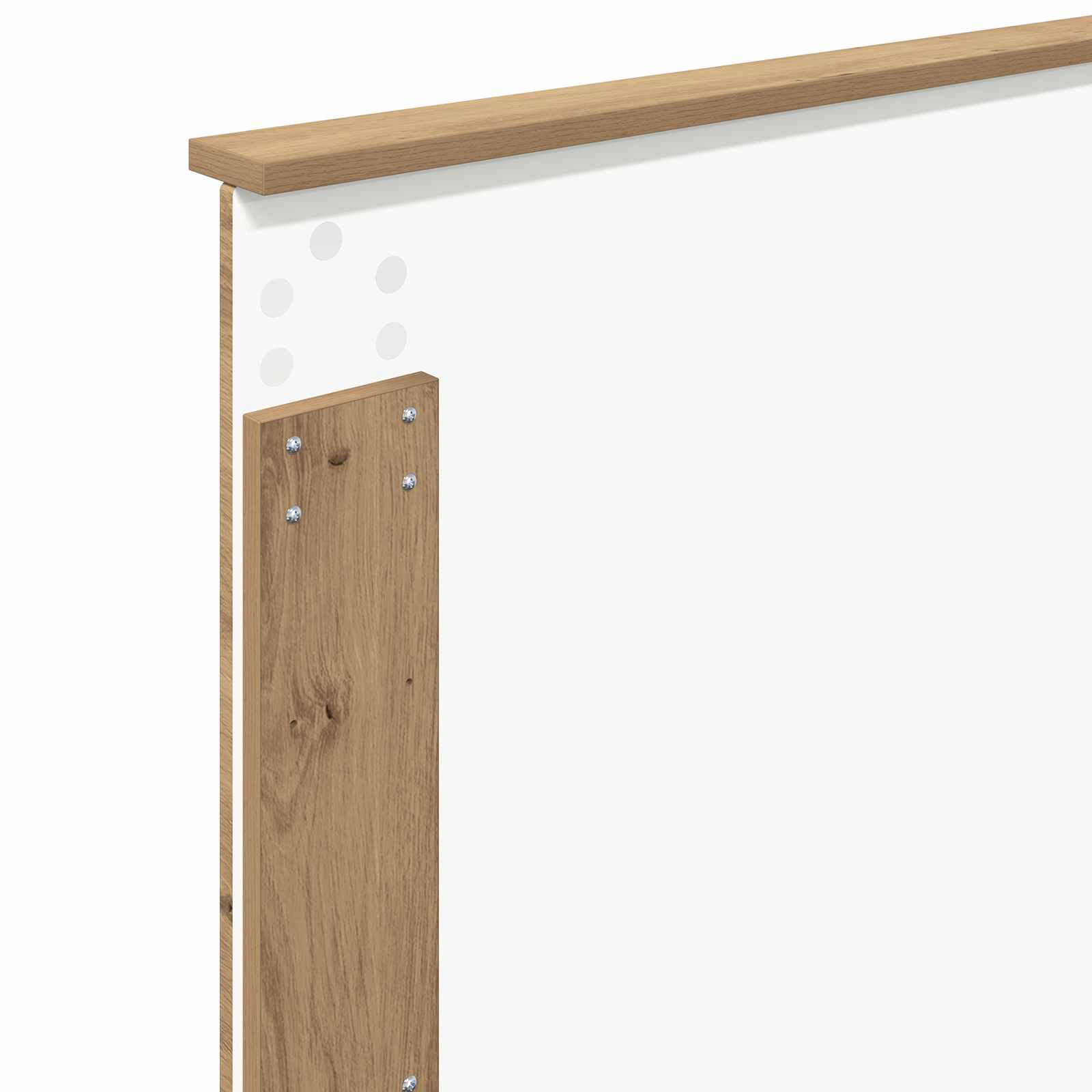 vidaXL Ramka łóżka Z zagłówkiem Dąb rzemieślniczy 90 x 200 cm