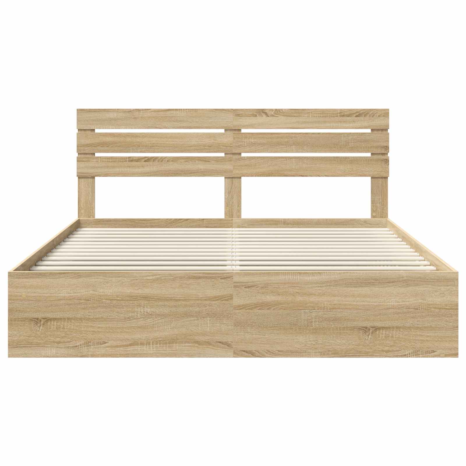 vidaXL Ramka łóżka Sonoma 200 x 200 cm Lite drewno sosnowe