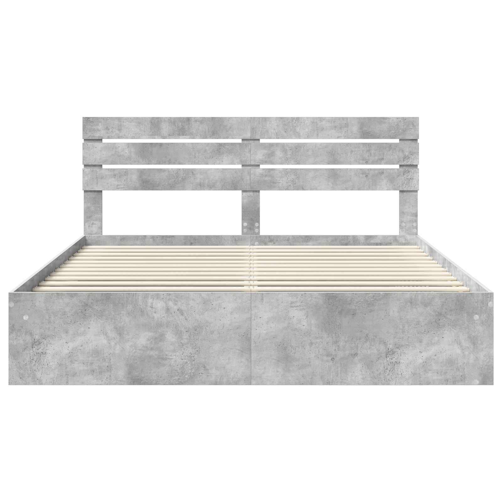 vidaXL Ramka łóżka Betonowy 180 x 200 cm Lite drewno sosnowe