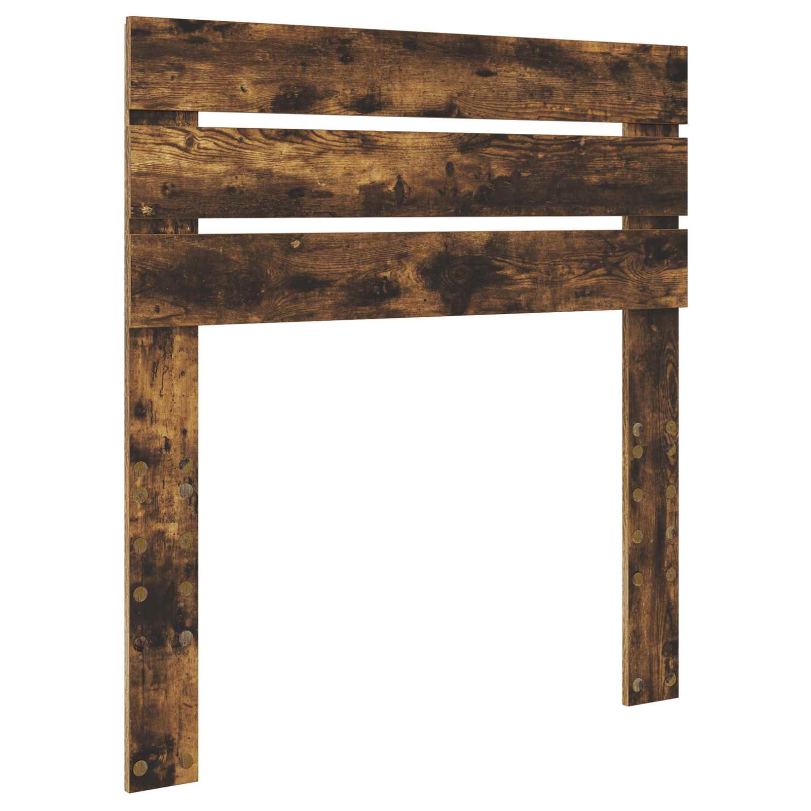 vidaXL Ramka łóżka Dąb wędzony 100 x 200 cm Lite drewno sosnowe