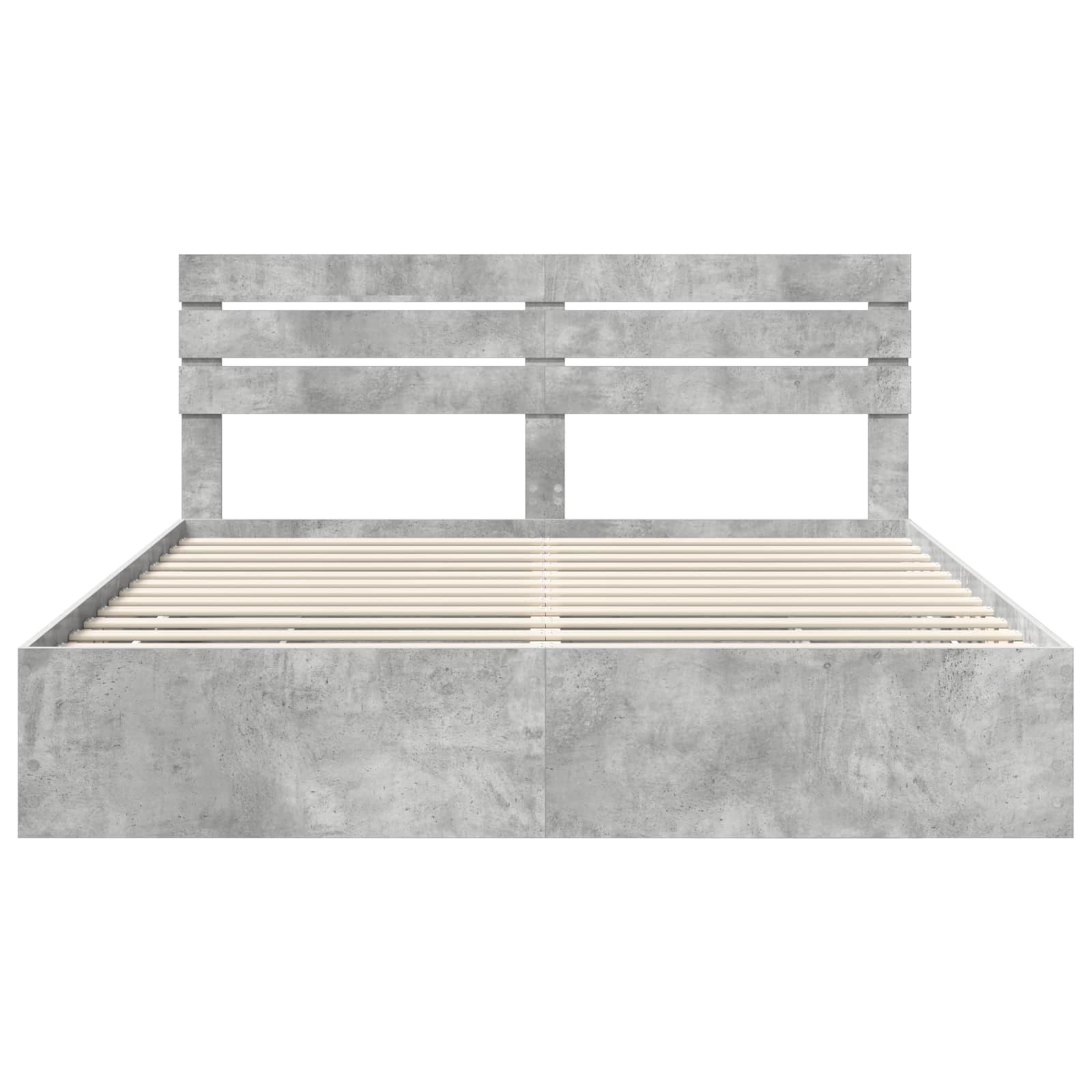 vidaXL Ramka łóżka Betonowy szary 180 x 200 cm Drewno inżynieryjne
