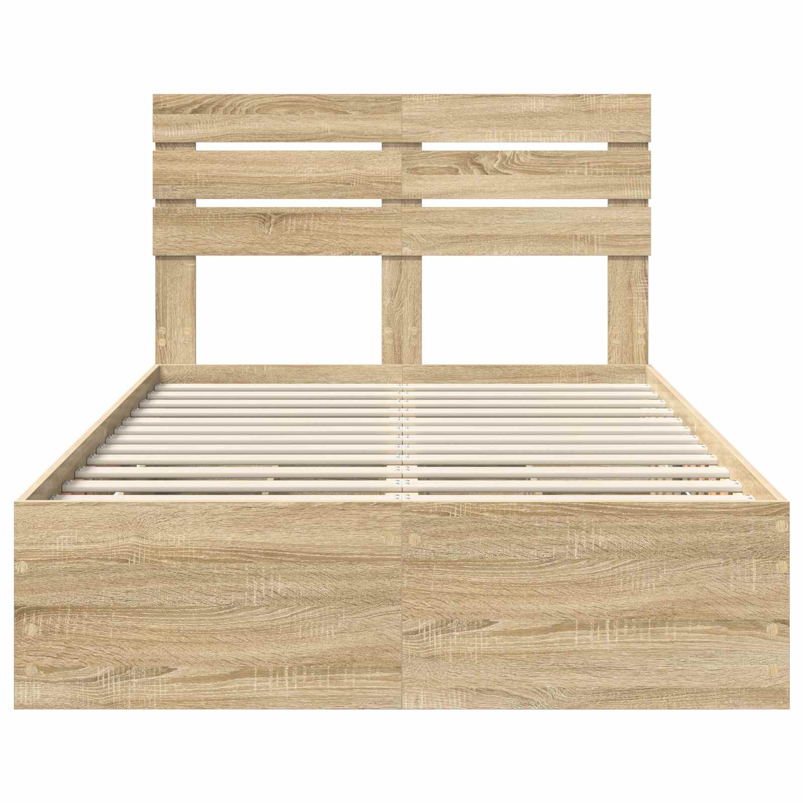 vidaXL Ramka łóżka Dąb Sonoma 120 x 190 cm Drewno inżynieryjne