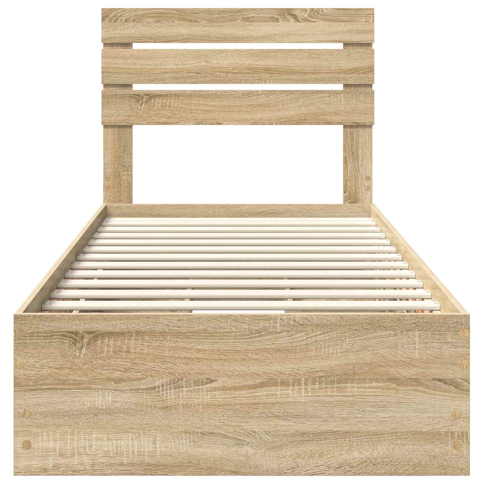 vidaXL Ramka łóżka Dąb Sonoma 90 x 200 cm Drewno inżynieryjne