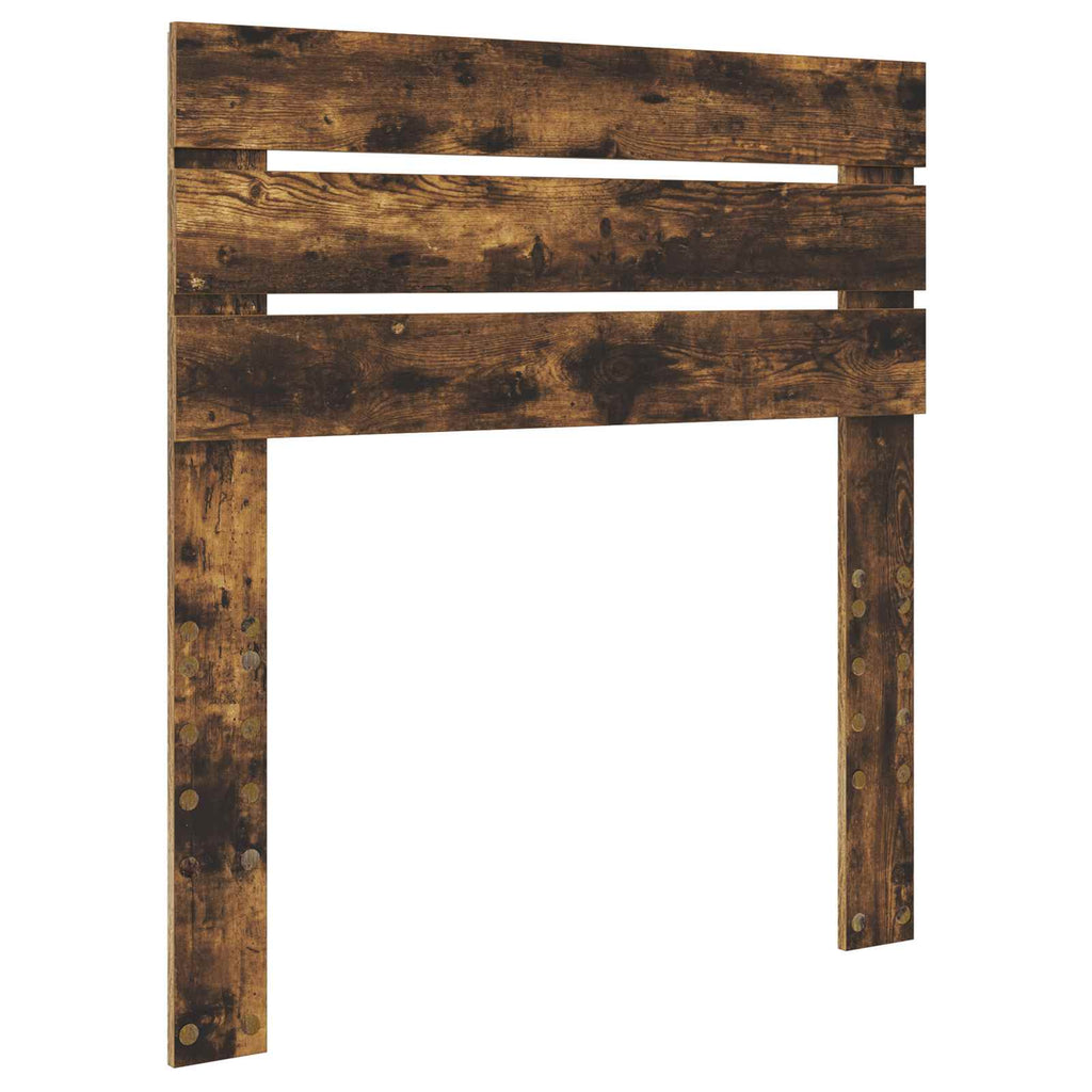 vidaXL Ramka łóżka Dąb wędzony 75 x 190 cm Drewno inżynieryjne