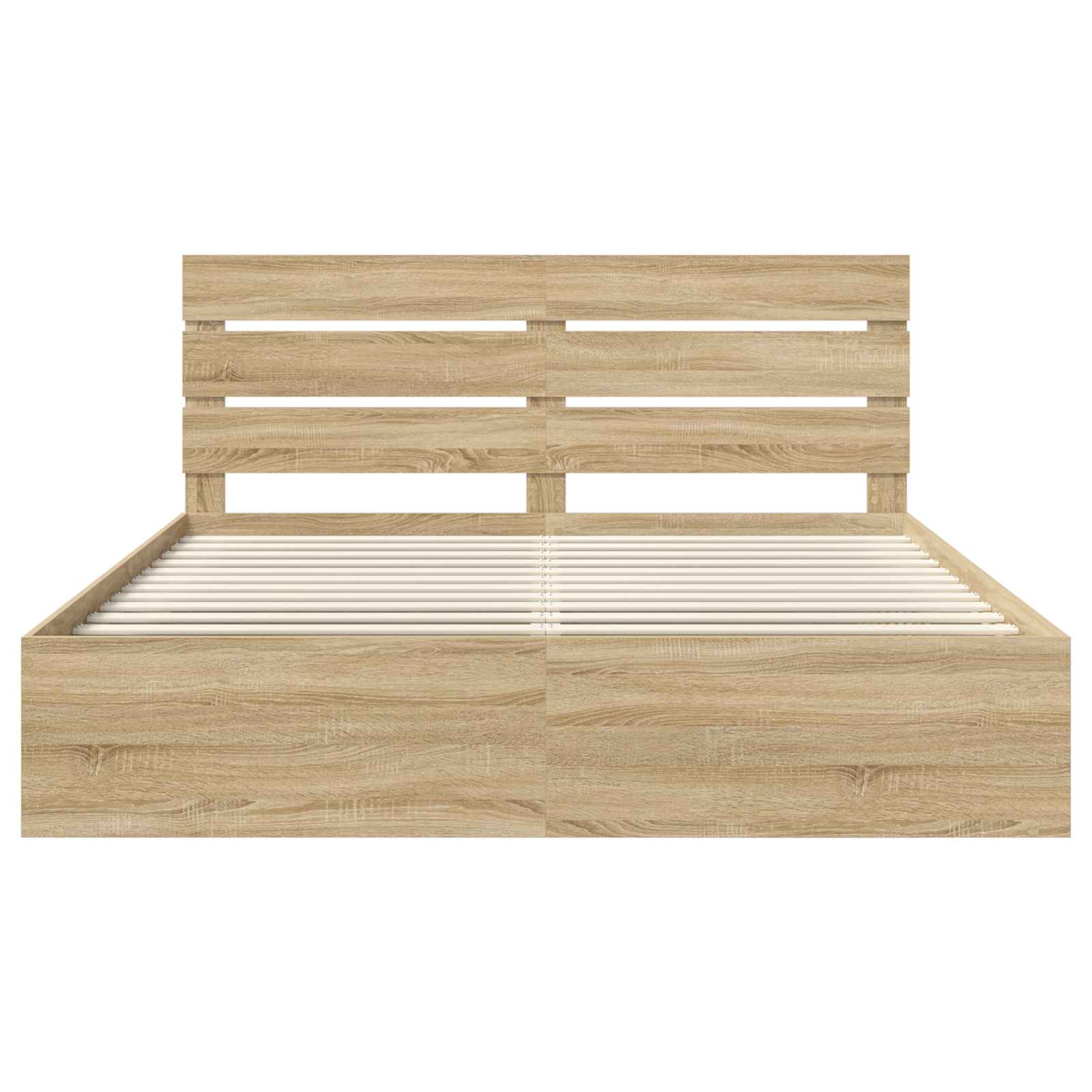 vidaXL Ramka łóżka Sonoma 200 x 200 cm Lite drewno sosnowe