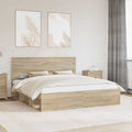 vidaXL Ramka łóżka Sonoma 180 x 200 cm Lite drewno sosnowe