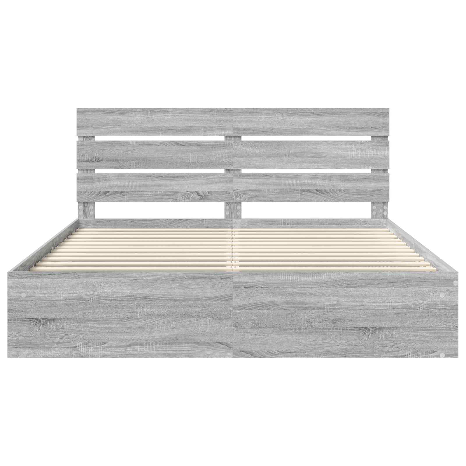 vidaXL Ramka łóżka Szary Sonoma 180 x 200 cm Lite drewno sosnowe