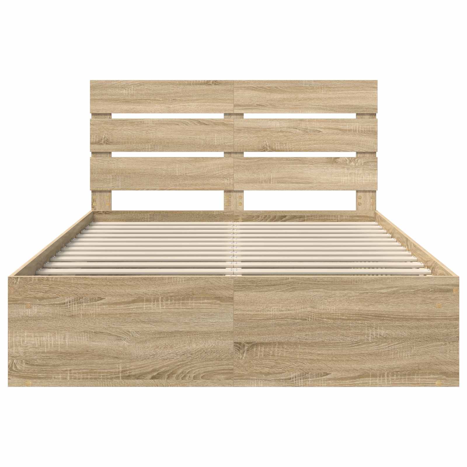 vidaXL Ramka łóżka Sonoma 140 x 190 cm Lite drewno sosnowe