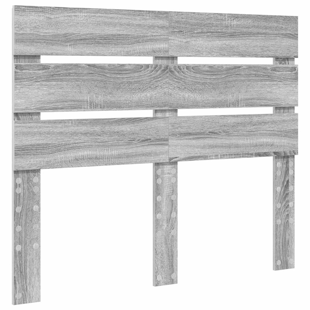 vidaXL Ramka łóżka Szary Sonoma 135 x 190 cm Lite drewno sosnowe