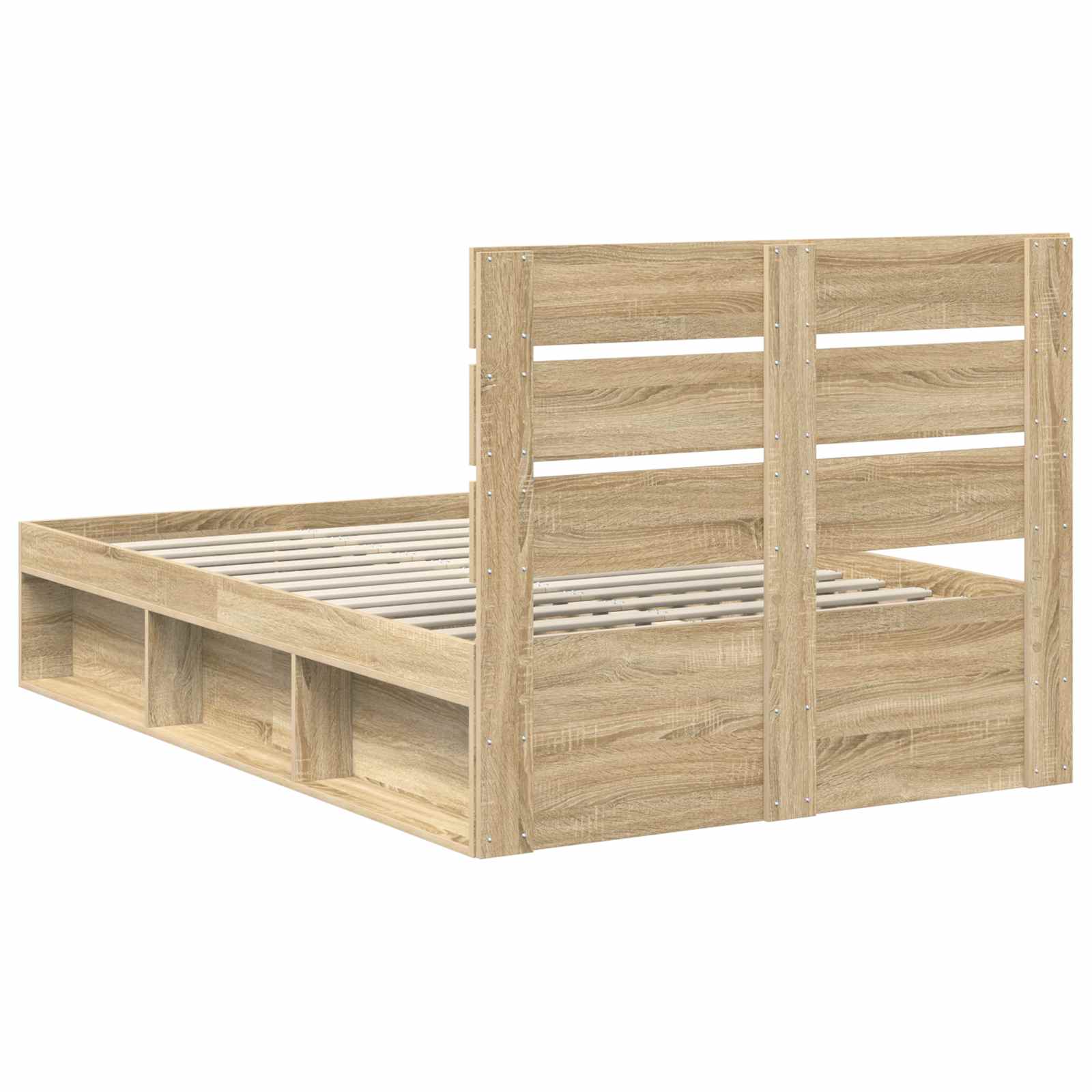vidaXL Ramka łóżka Sonoma 120 x 190 cm Lite drewno sosnowe