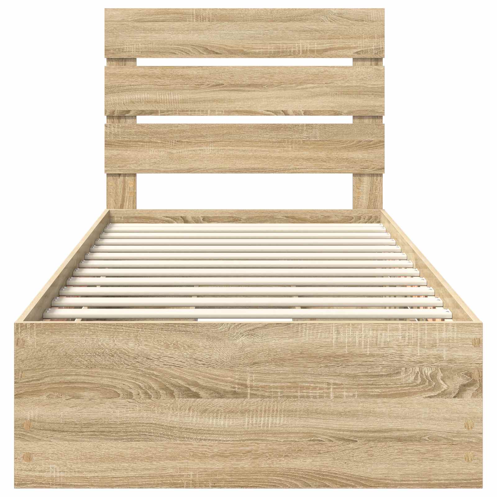 vidaXL Ramka łóżka Dąb Sonoma 75 x 190 cm Drewno inżynieryjne