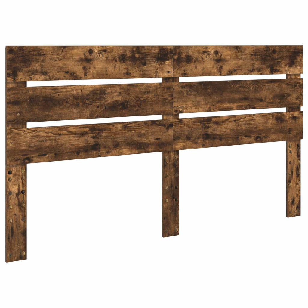 vidaXL Ramka łóżka Dąb wędzony 200 x 200 cm Materiał drewnopochodny
