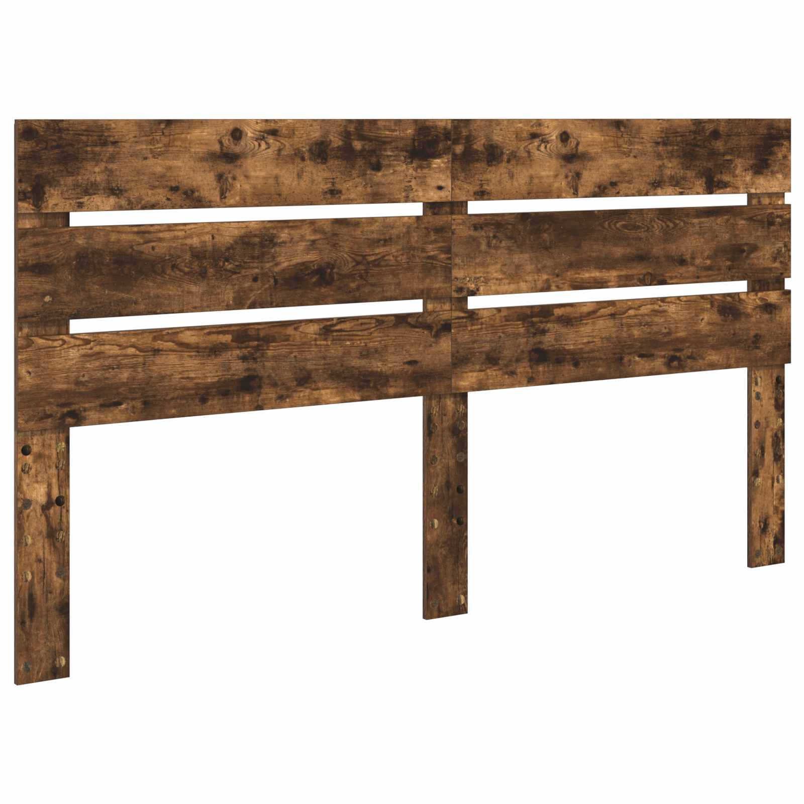 vidaXL Ramka łóżka Dąb wędzony 200 x 200 cm Materiał drewnopochodny