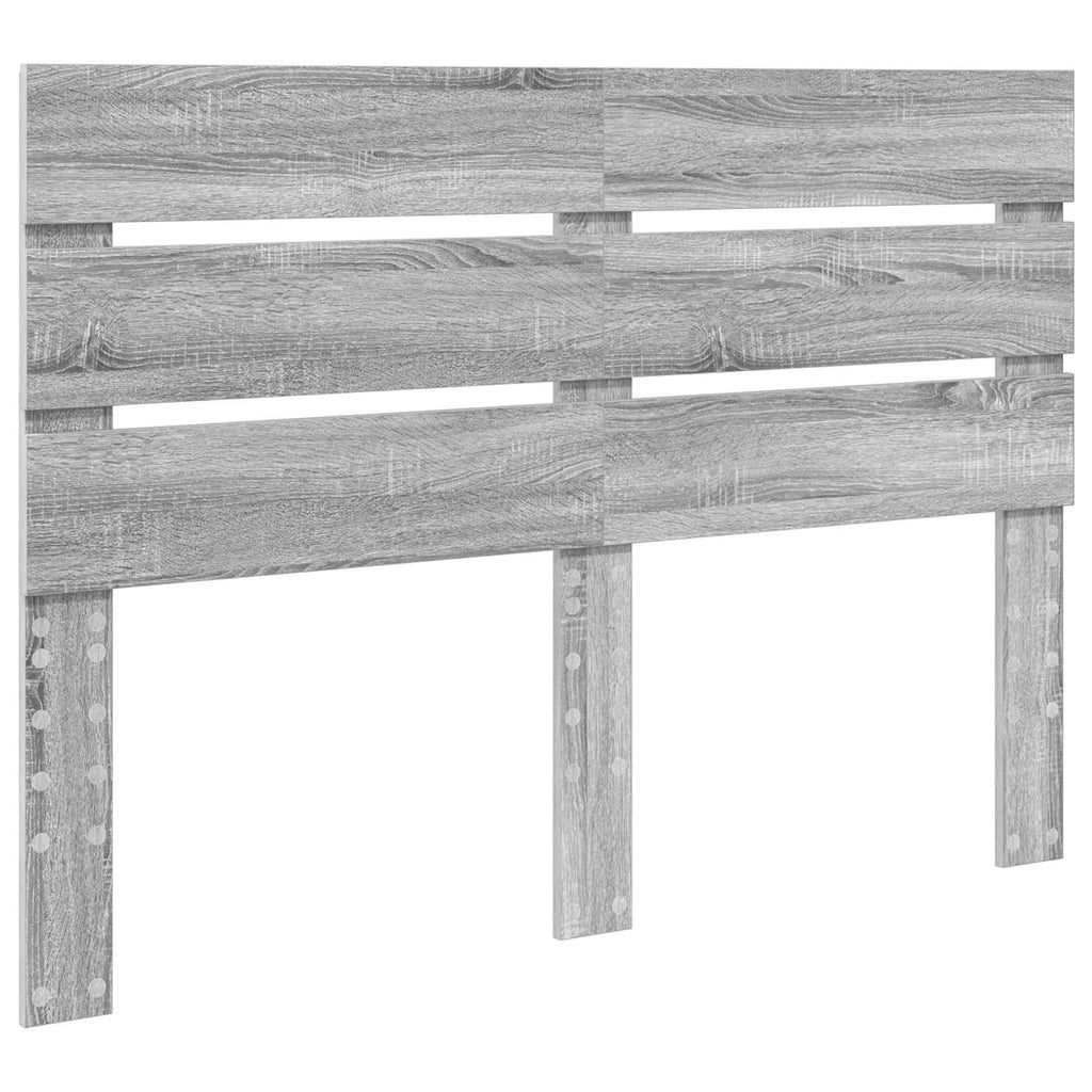 vidaXL Ramka łóżka Szary Sonoma 150 x 200 cm Materiał drewnopochodny