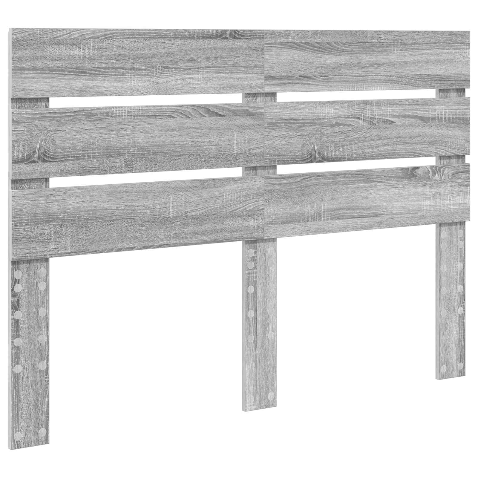 vidaXL Ramka łóżka Szary Sonoma 150 x 200 cm Materiał drewnopochodny