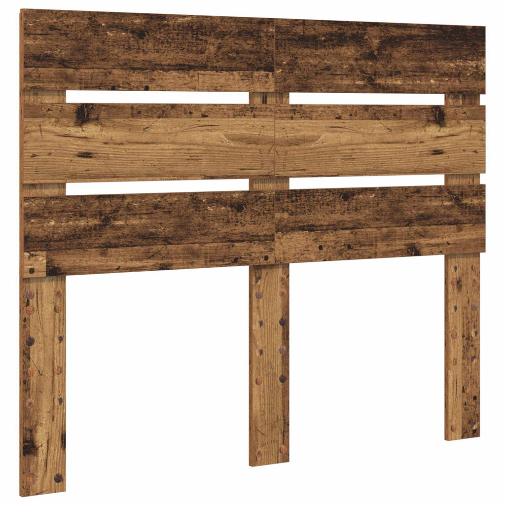 vidaXL Ramka łóżka Stare drewno 120 x 190 cm Materiał drewnopochodny