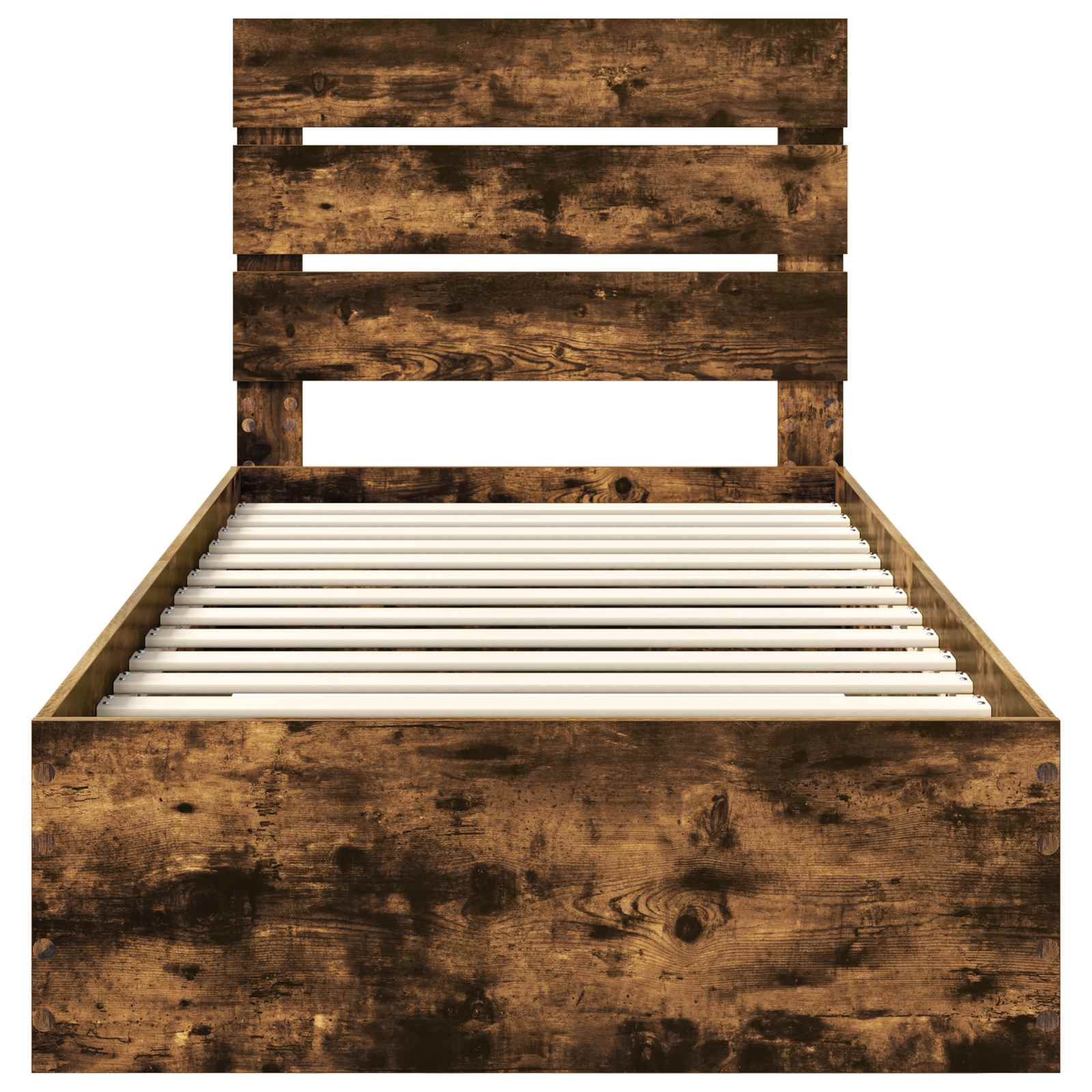 vidaXL Ramka łóżka Dąb wędzony 100 x 200 cm Materiał drewnopochodny
