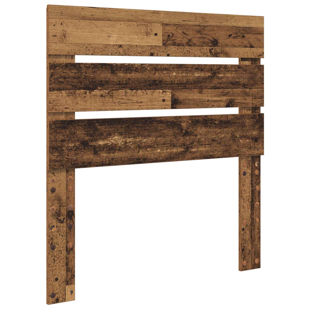 vidaXL Ramka łóżka Stare drewno 100 x 200 cm Materiał drewnopochodny
