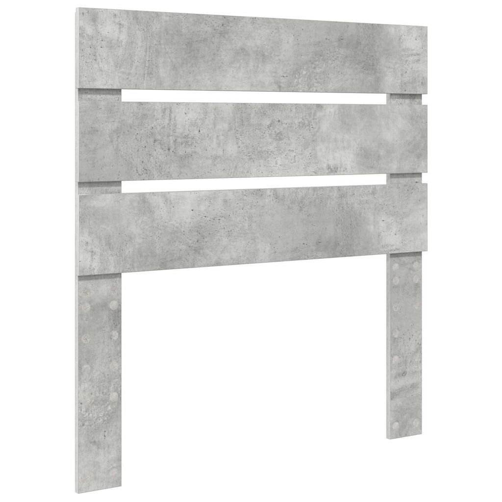 vidaXL Ramka łóżka Betonowy szary 90 x 200 cm Materiał drewnopochodny