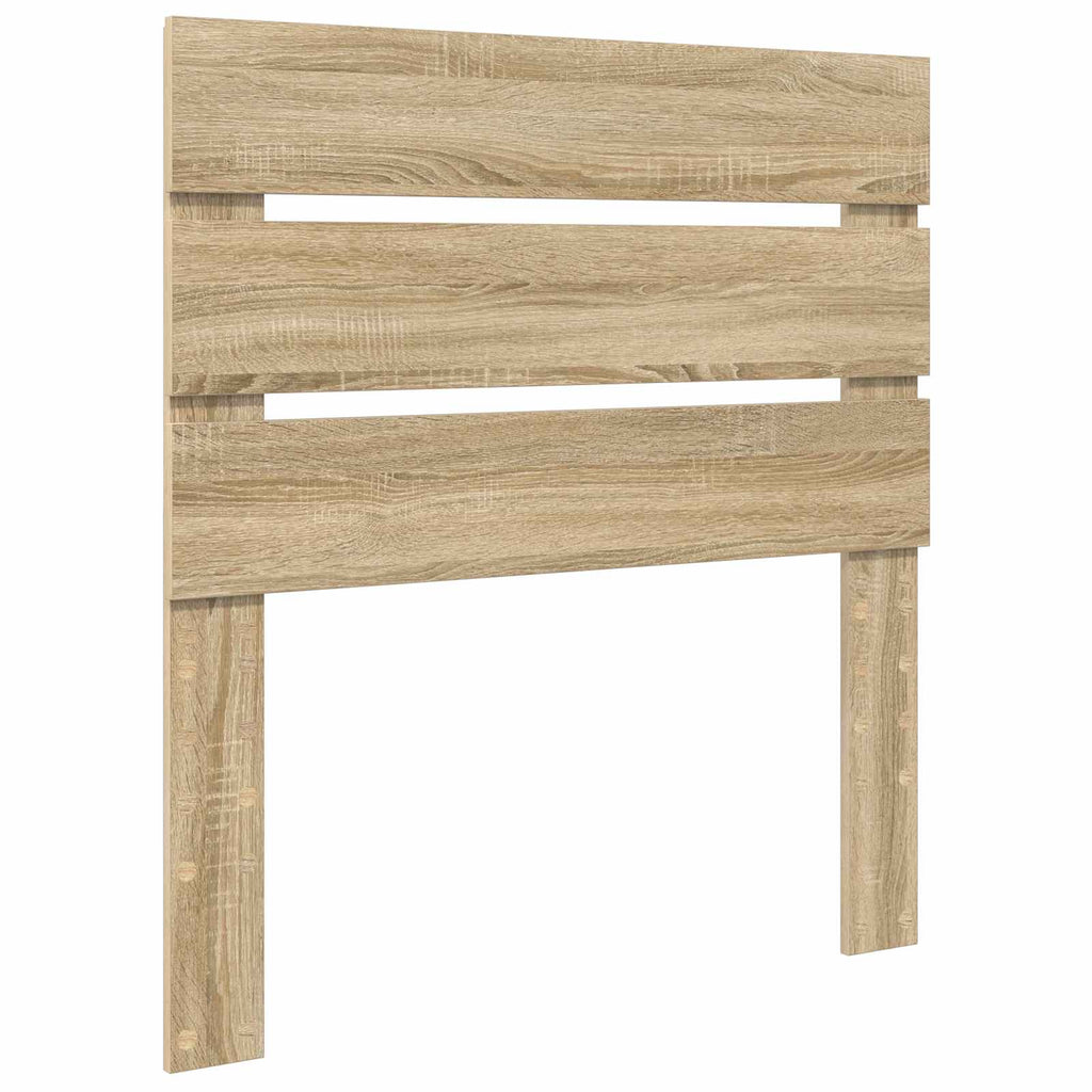 vidaXL Ramka łóżka z szufladą Sonoma dąb i srebro 75 x 190 cm