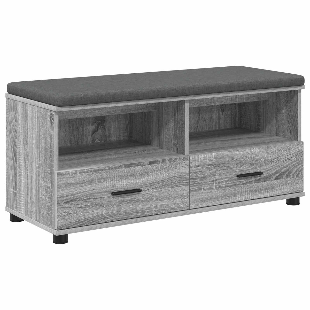 vidaXL Ławka w przedpokoju Szary Sonoma 100 x 38 x 46 cm