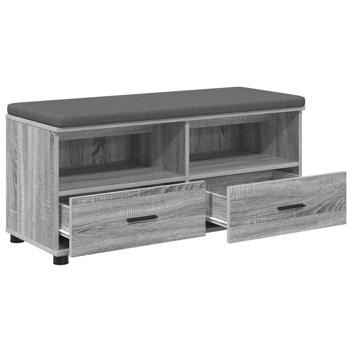 vidaXL Ławka w przedpokoju Szary Sonoma 100 x 38 x 46 cm